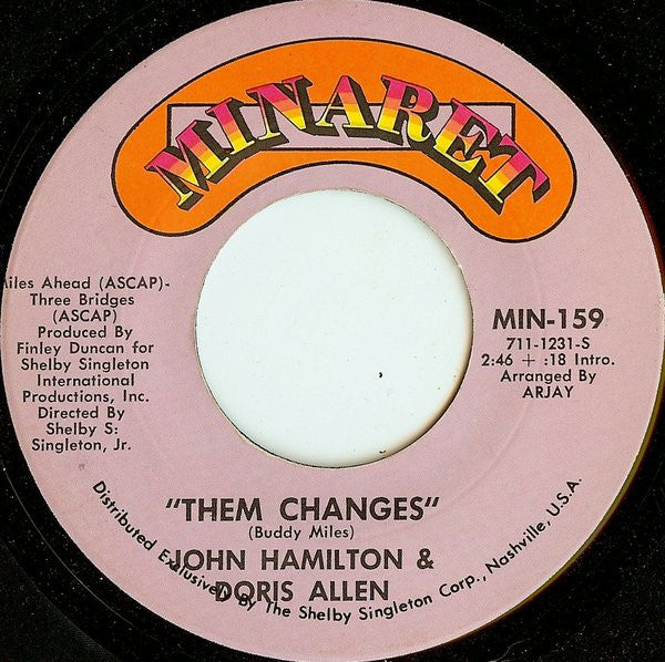 John Hamilton* & Doris Allen : Them Changes / Bright Star (7", Single)
