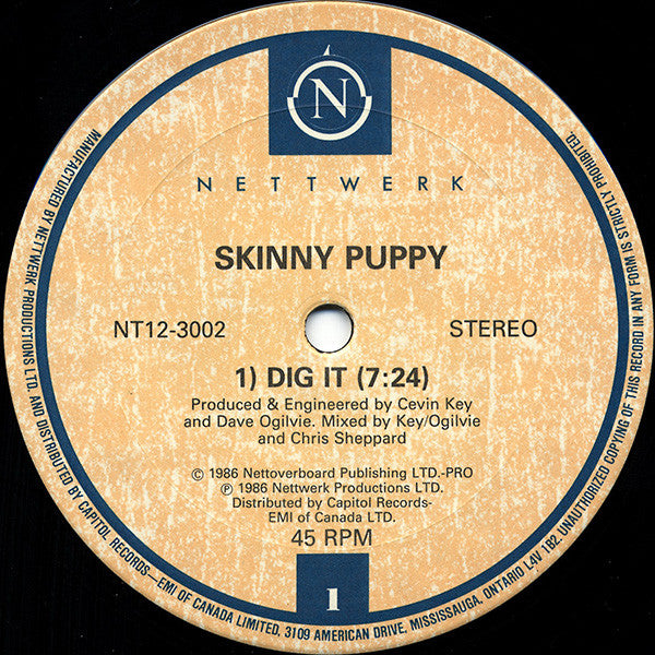 Skinny Puppy : Dig It (12", Single)