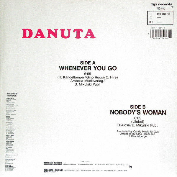 Danuta : Whenever You Go (12")