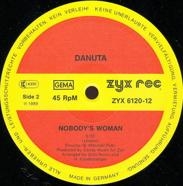 Danuta : Whenever You Go (12")