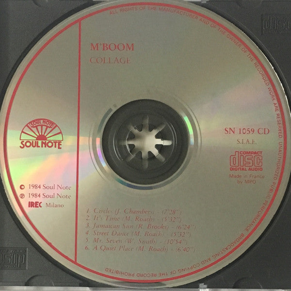 M'Boom* : Collage (CD, Album)