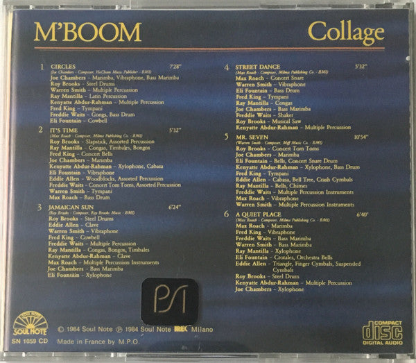 M'Boom* : Collage (CD, Album)