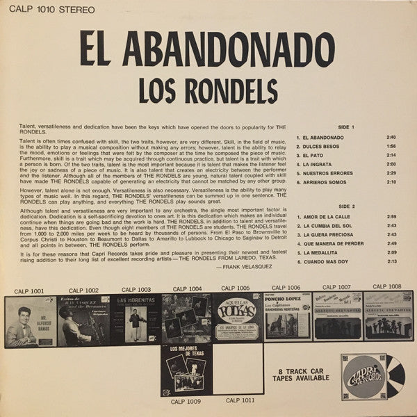 Los Rondels : El Abandonado (LP, Album)