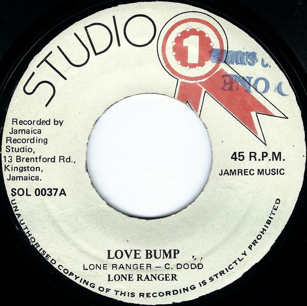 Lone Ranger / Brentford Rockers : Love Bump / Love Bump Version (7", Red)