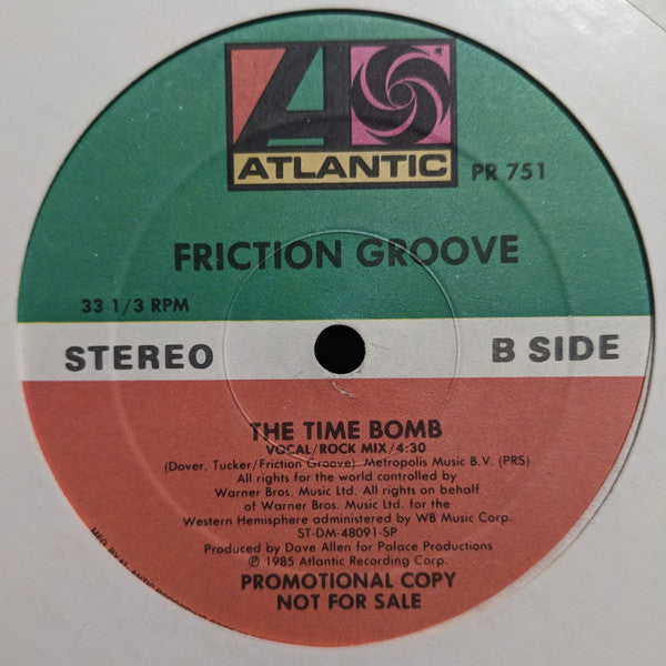 Friction Groove : The Time Bomb (12", Single, Promo)