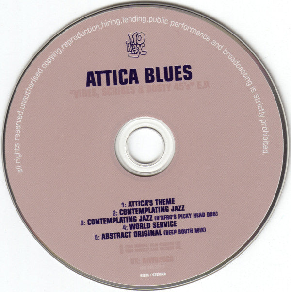 Attica Blues : Vibes, Scribes & Dusty 45's E.P. (CD, EP, RE, Car)