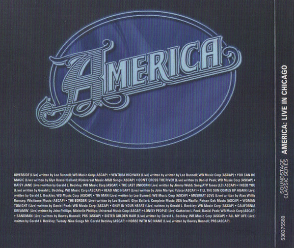America (2) : Live In Chicago (CD, Album + DVD-V, NTSC)