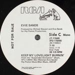 Evie Sands : Keep My Lovelight Burnin' (12", Mono, Promo)