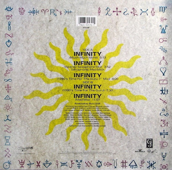 Guru Josh : Infinity (12", Promo)