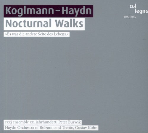 the album cover for Haydn Orchestra of Bolzano and Trento - Haydn: Symphonie Nr. 27 & Koglmann: Nocturnal Walks