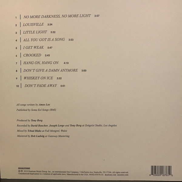 Amos Lee : My New Moon (LP, Album, Club, Ltd, Cle)