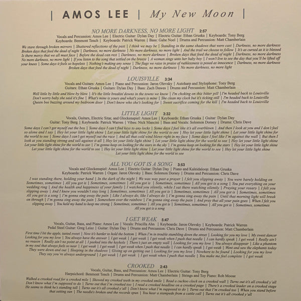 Amos Lee : My New Moon (LP, Album, Club, Ltd, Cle)