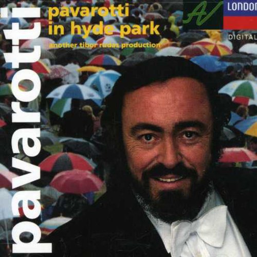 the album cover for Luciano Pavarotti - In Hyde Park