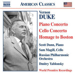 the album cover for L. FOSS - Piano Concerto / Cello Concerto / Homage to Boston