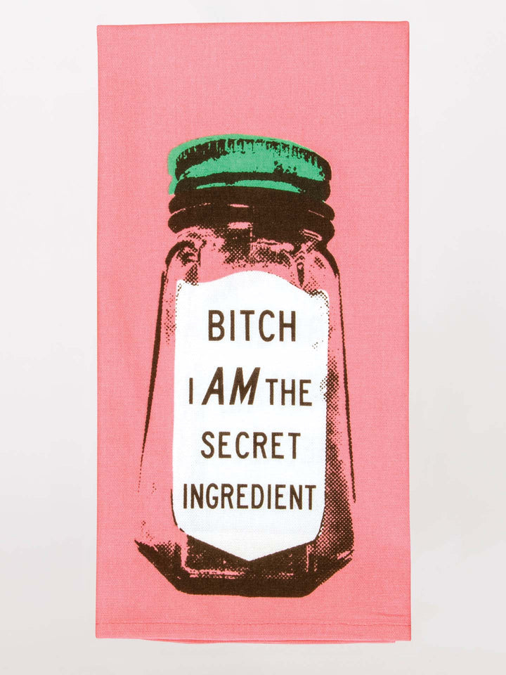 Blue Q Cotton Dish Towel - Bitch I Am The Secret Ingredient