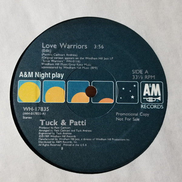 Tuck & Patti : Love Warriors (12", Single, Promo)