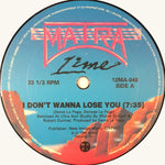 Lime (2) : I Don't Wanna Lose You / My Love (12")