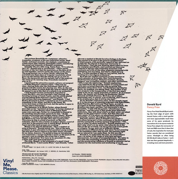 Donald Byrd : Fancy Free (LP, Album, Club, RE, 180)