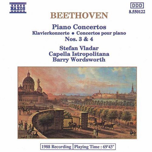 the album cover for Stefan Vladar - Piano Concerti 3 & 4