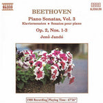 the album cover for L.V. Beethoven - Piano Sonatas 1-3