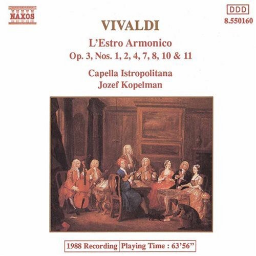 the album cover for A. Vivaldi - Concerti 1, 2, 4, 7, 8, 10 & 11