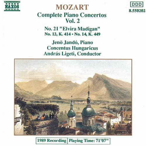 the album cover for JenÅ‘ Jandó - Piano Concerti 12, 14 & 21