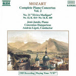 the album cover for Jenő Jandó - Piano Concerti 12, 14 & 21