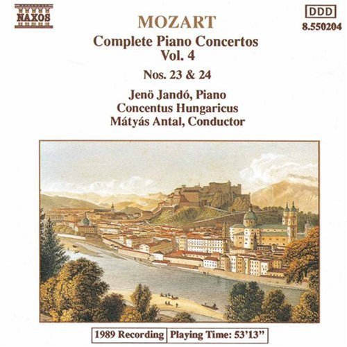 the album cover for Jenő Jandó - Piano Concerti 23 & 24
