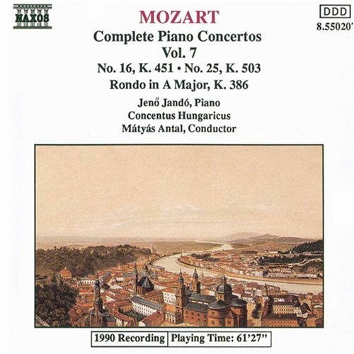 the album cover for JenÅ‘ Jandó - Piano Concerti 16 & 25