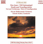 the album cover for R. STRAUSS - Death & Transfiguration / Don Juan