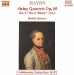 the album cover for Kodaly Quartet - String Quartets Opus 55, 1-3