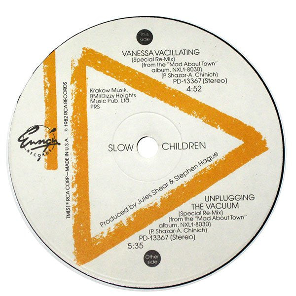 Slow Children (2) : Vanessa Vacillating (12")