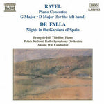 the album cover for Francois-Joel Thiollier - Piano Concerti / Nights in the Gardens of Spain