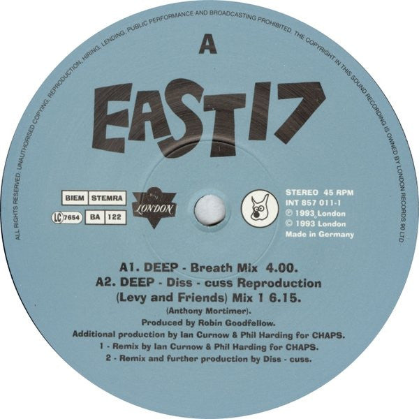 East 17 : Deep (12")
