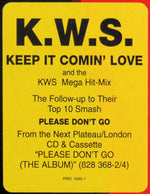 K.W.S. : Keep It Comin' Love (12", Promo)
