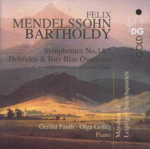 the album cover for F. MENDELSSOHN - Symphony No 5 Hebriden Overture