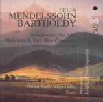 the album cover for F. MENDELSSOHN - Symphony No 5 Hebriden Overture