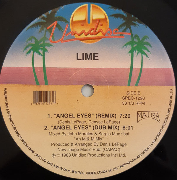 Michael Zager Band* / Lime (2) : Let's All Chant / Angel Eyes (12", Comp)
