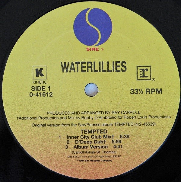 Waterlillies : Tempted (12", Maxi)