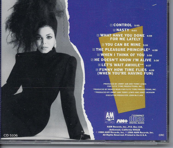 Janet Jackson : Control (CD, Album, Club)