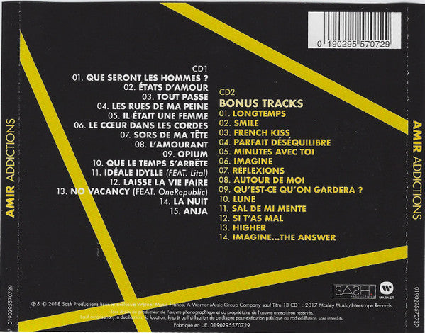 Amir* : Addictions (2xCD, Album, RE, Col)