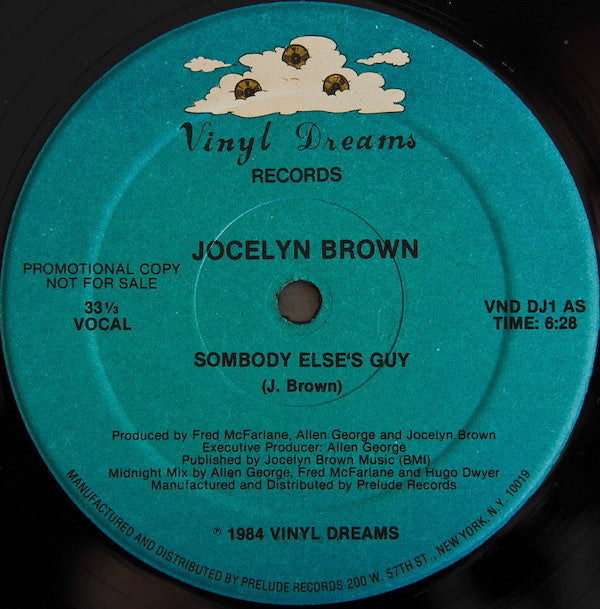 Jocelyn Brown : Somebody Else's Guy (12", Promo)