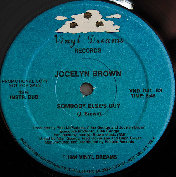 Jocelyn Brown : Somebody Else's Guy (12", Promo)