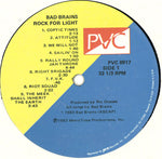 Bad Brains : Rock For Light (LP, Album)