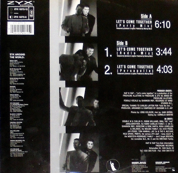 Rap IV Rap : Let's Come Together (12")