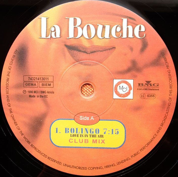La Bouche : Bolingo (Love Is In The Air) (12", Maxi)