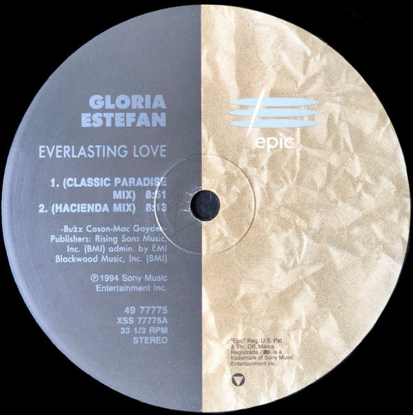 Gloria Estefan : Everlasting Love (12", Single)