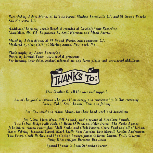 Crooked Still : Shaken By A Low Sound (LP, Album, RE + CD, Album)