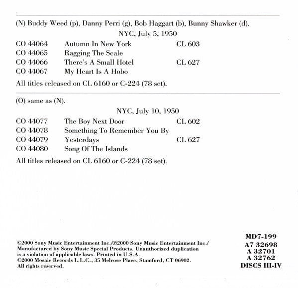 Various : The Columbia Jazz Piano Moods Sessions (7xCD, Comp, RM + Box, Ltd, Num)