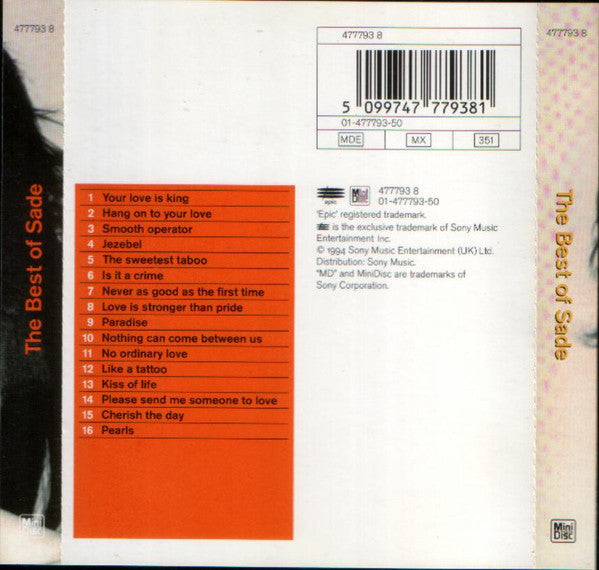 Sade : The Best Of Sade (MD, Comp)